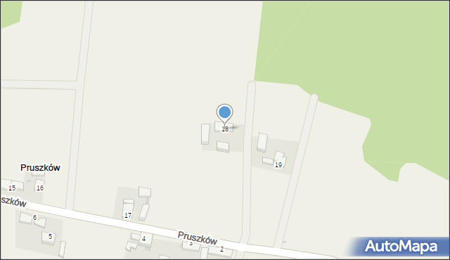 Pruszków, Pruszków, 18, mapa Pruszków