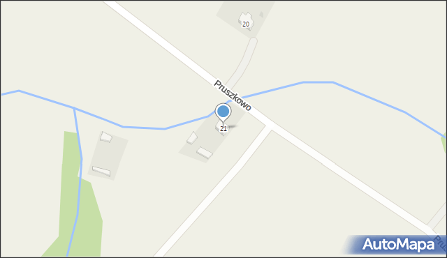 Pruszkowo, Pruszkowo, 21, mapa Pruszkowo