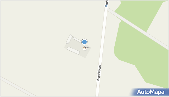 Pruszkowo, Pruszkowo, 25, mapa Pruszkowo