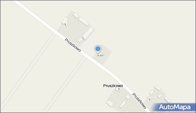 Pruszkowo, Pruszkowo, 7, mapa Pruszkowo
