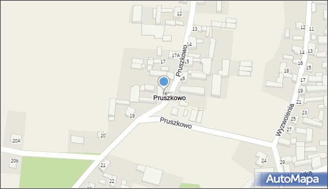 Pruszkowo, Pruszkowo, 18, mapa Pruszkowo