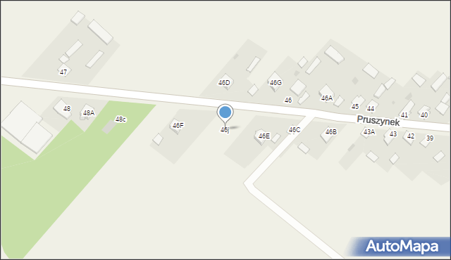 Pruszynek, Pruszynek, 46j, mapa Pruszynek