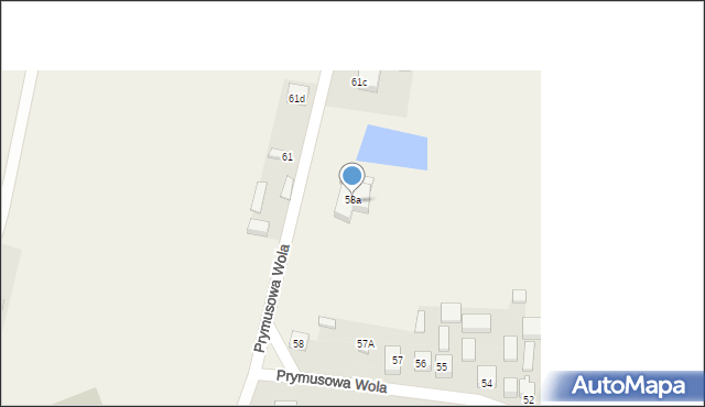 Prymusowa Wola, Prymusowa Wola, 62A, mapa Prymusowa Wola