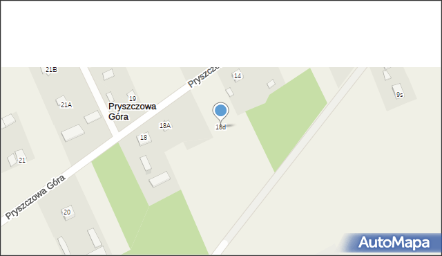 Pryszczowa Góra, Pryszczowa Góra, 18d, mapa Pryszczowa Góra