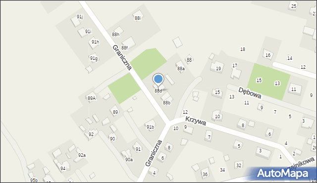 Przanowice, Przanowice, 88d, mapa Przanowice