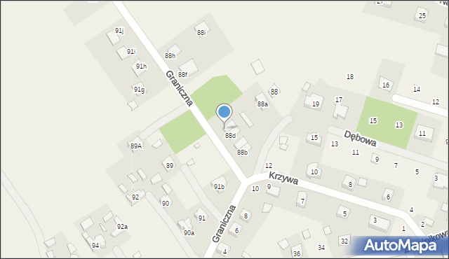Przanowice, Przanowice, 88e, mapa Przanowice