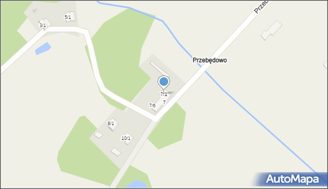 Przebędowo, Przebędowo, 7/1, mapa Przebędowo