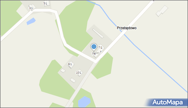 Przebędowo, Przebędowo, 7/6, mapa Przebędowo