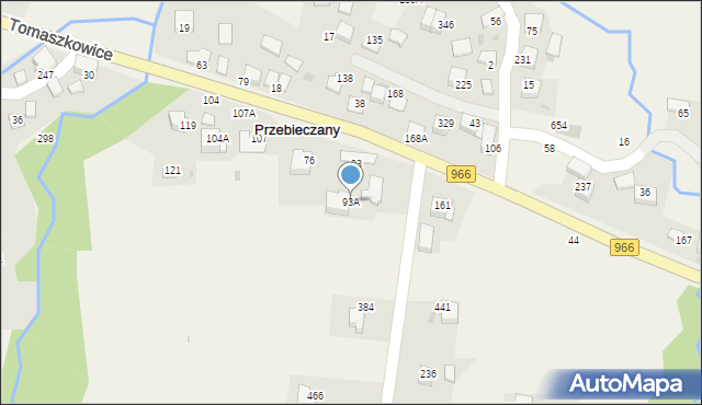 Przebieczany, Przebieczany, 93A, mapa Przebieczany