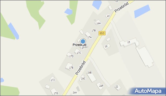 Przebród, Przebród, 17, mapa Przebród