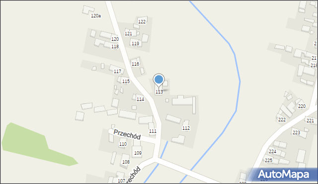 Przechód, Przechód, 113, mapa Przechód