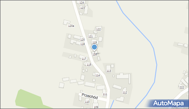 Przechód, Przechód, 116, mapa Przechód
