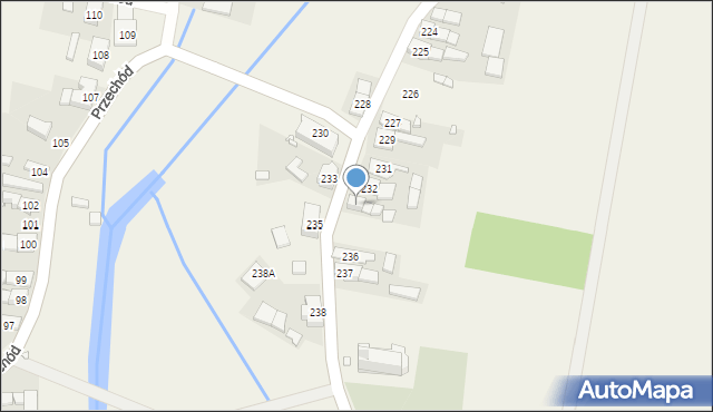 Przechód, Przechód, 234, mapa Przechód