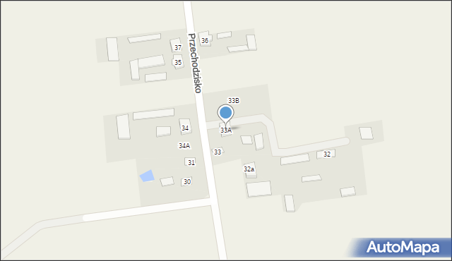 Przechodzisko, Przechodzisko, 33A, mapa Przechodzisko