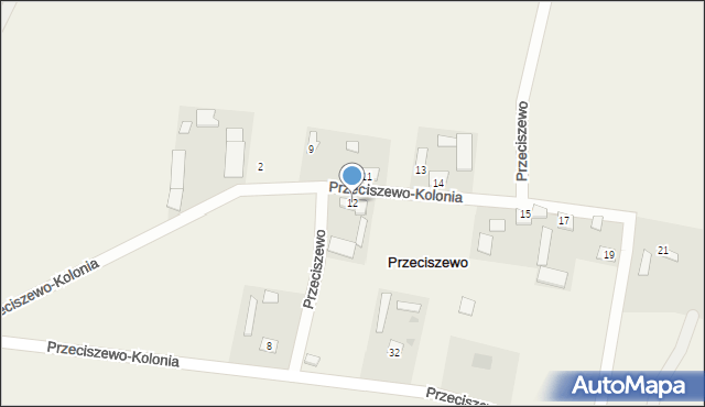 Przeciszewo, Przeciszewo, 12, mapa Przeciszewo
