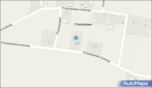 Przeciszewo, Przeciszewo, 32, mapa Przeciszewo