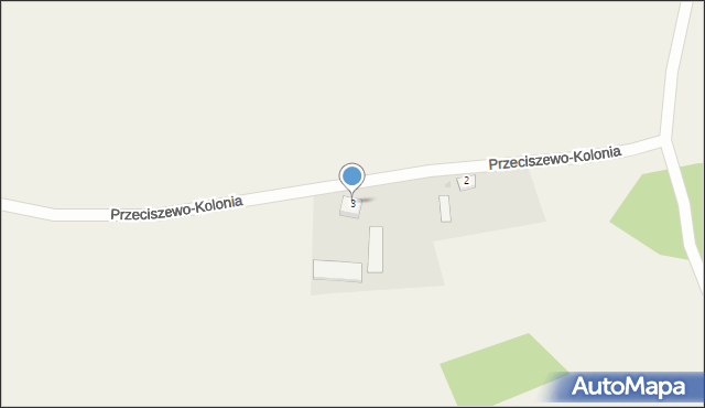 Przeciszewo-Kolonia, Przeciszewo-Kolonia, 3, mapa Przeciszewo-Kolonia