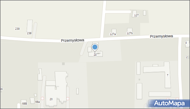 Przecław, Przemysłowa, 10, mapa Przecław