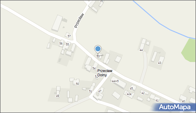 Przecław, Przecław, 53, mapa Przecław