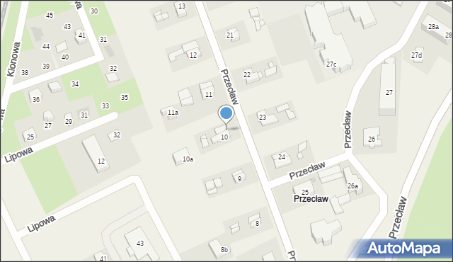 Przecław, Przecław, 10/2, mapa Przecław