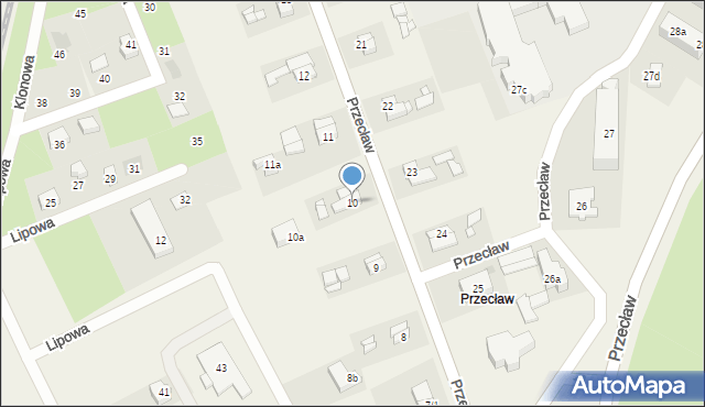 Przecław, Przecław, 10, mapa Przecław