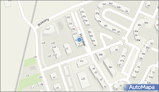 Przecław, Przecław, 111, mapa Przecław