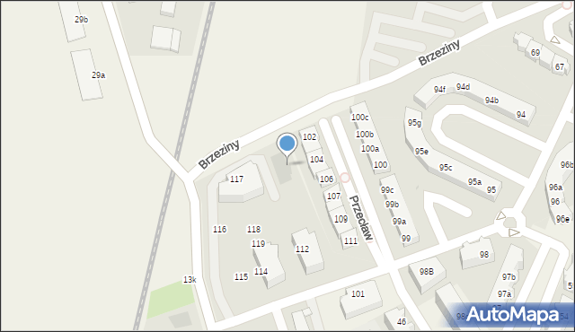 Przecław, Przecław, 119a, mapa Przecław