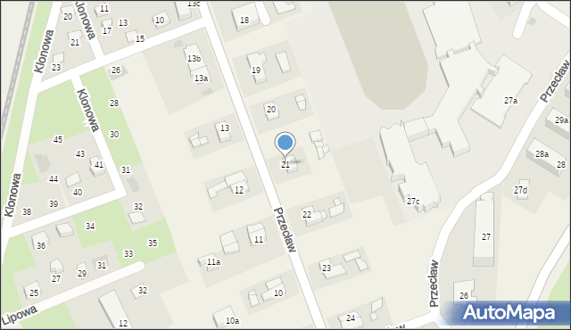 Przecław, Przecław, 21, mapa Przecław