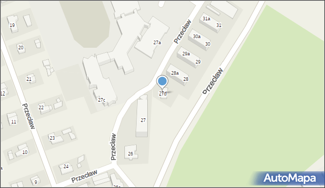 Przecław, Przecław, 27d, mapa Przecław