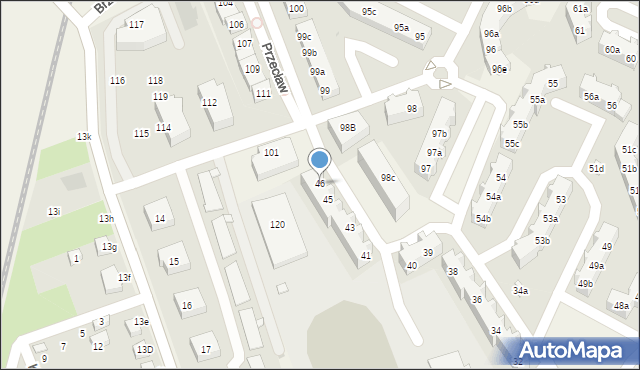 Przecław, Przecław, 46, mapa Przecław