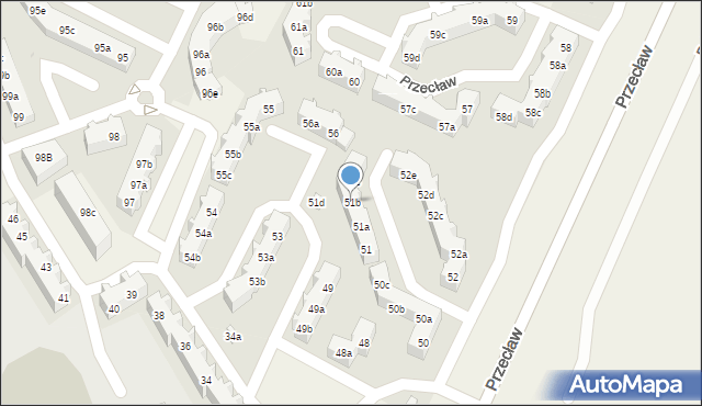 Przecław, Przecław, 51b, mapa Przecław
