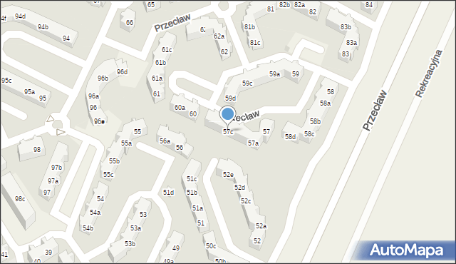 Przecław, Przecław, 57c, mapa Przecław