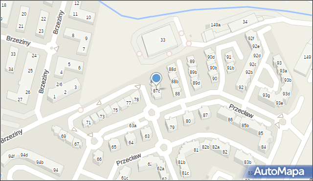 Przecław, Przecław, 87c, mapa Przecław