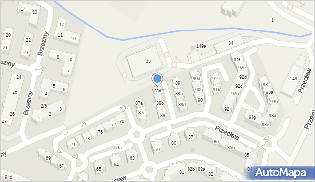 Przecław, Przecław, 88d, mapa Przecław