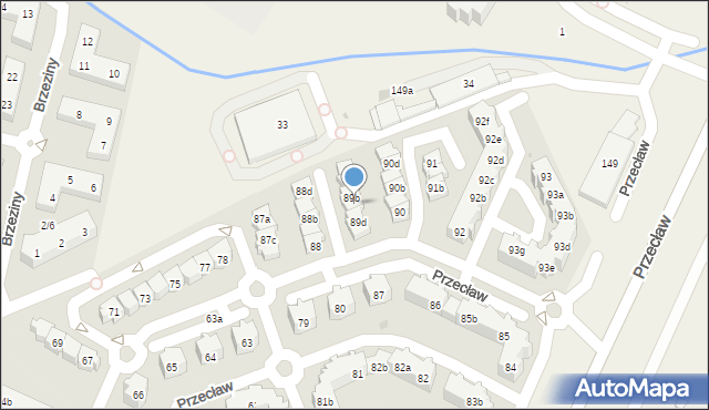 Przecław, Przecław, 89c, mapa Przecław
