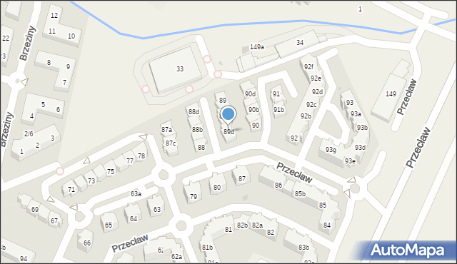 Przecław, Przecław, 89d, mapa Przecław
