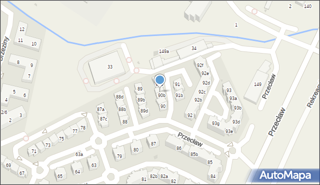 Przecław, Przecław, 90c, mapa Przecław