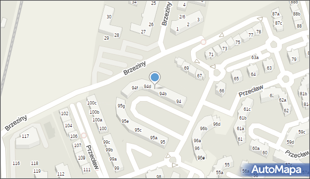 Przecław, Przecław, 94c, mapa Przecław