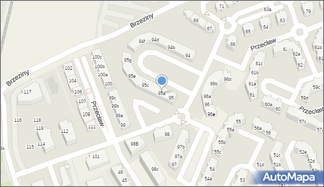 Przecław, Przecław, 95a, mapa Przecław