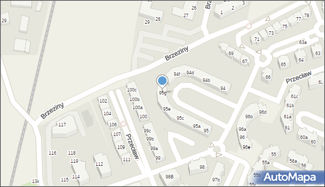 Przecław, Przecław, 95g, mapa Przecław