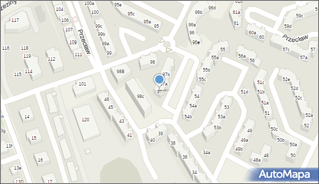 Przecław, Przecław, 97, mapa Przecław