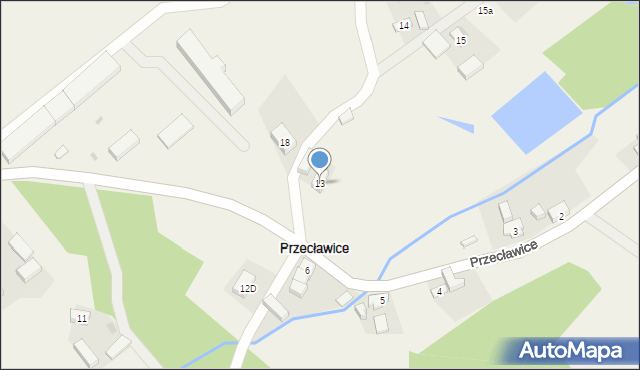 Przecławice, Przecławice, 13, mapa Przecławice