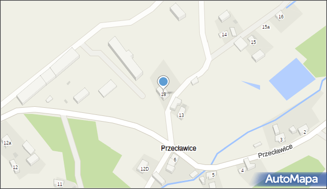 Przecławice, Przecławice, 18, mapa Przecławice