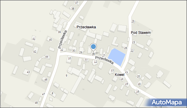 Przecławka, Przecławka, 28, mapa Przecławka