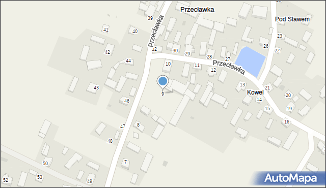 Przecławka, Przecławka, 9, mapa Przecławka