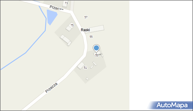 Przecza, Przecza, 53, mapa Przecza