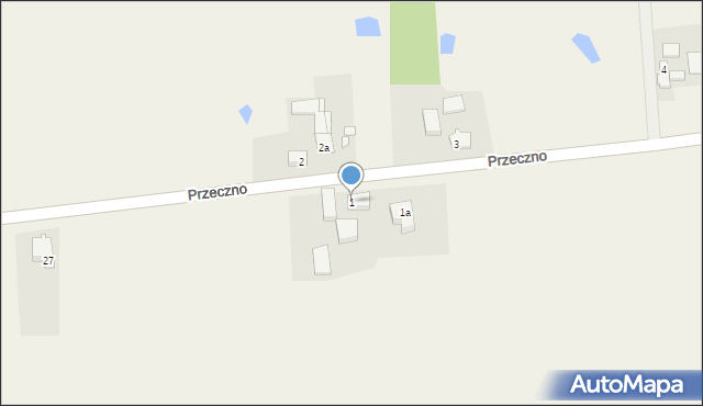 Przeczno, Przeczno, 1, mapa Przeczno
