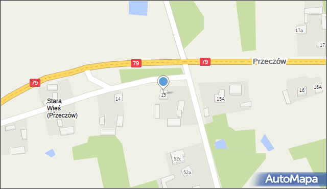 Przeczów, Przeczów, 15, mapa Przeczów