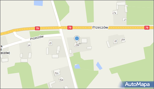 Przeczów, Przeczów, 15aa, mapa Przeczów