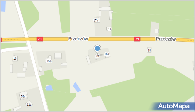 Przeczów, Przeczów, 16, mapa Przeczów